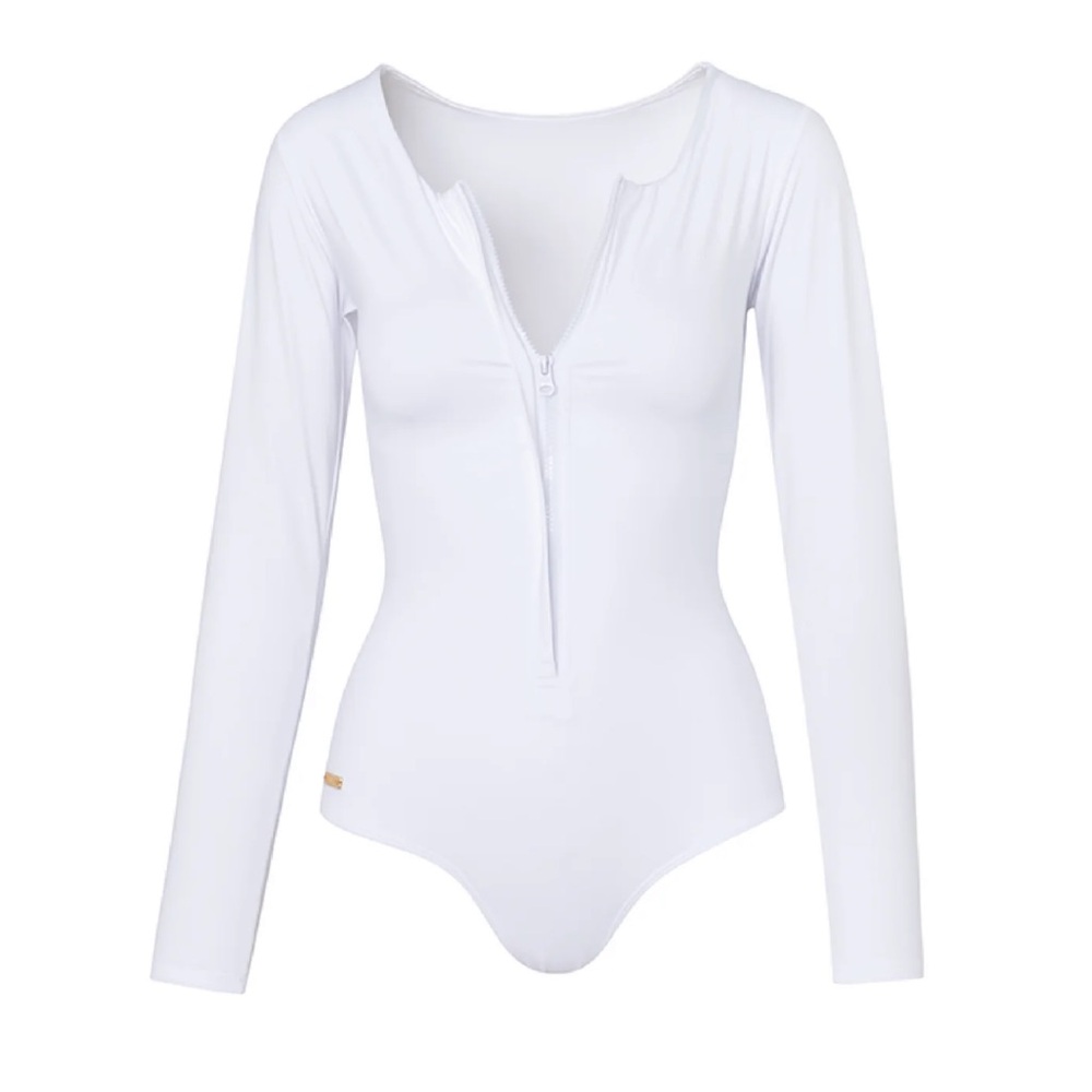 NEW with tag Verdelimon white Paradiso one piece swimsuit bathing suit bodysuit - Picture 2 of 10